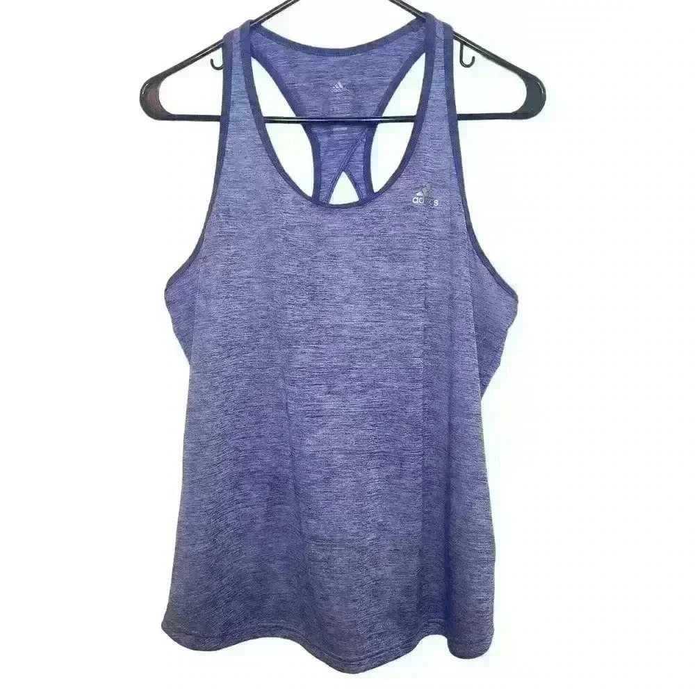 Adidas climalite women's purple racerback tank size large